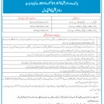 PU Lahore Registration of Private Candidates for B.Com Part-I Annual Examination 2015
