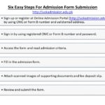 University of Karachi: Six Easy Steps for Admission Form Submission