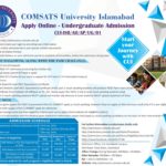 COMSATS University Islamabad Apply Online Undergraduate Admission