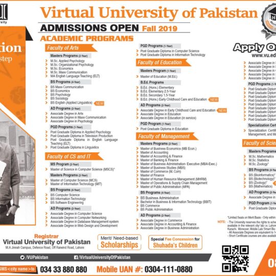 Check Pakistani College & University Admissions 2024 - Page 6 Of 81 ...