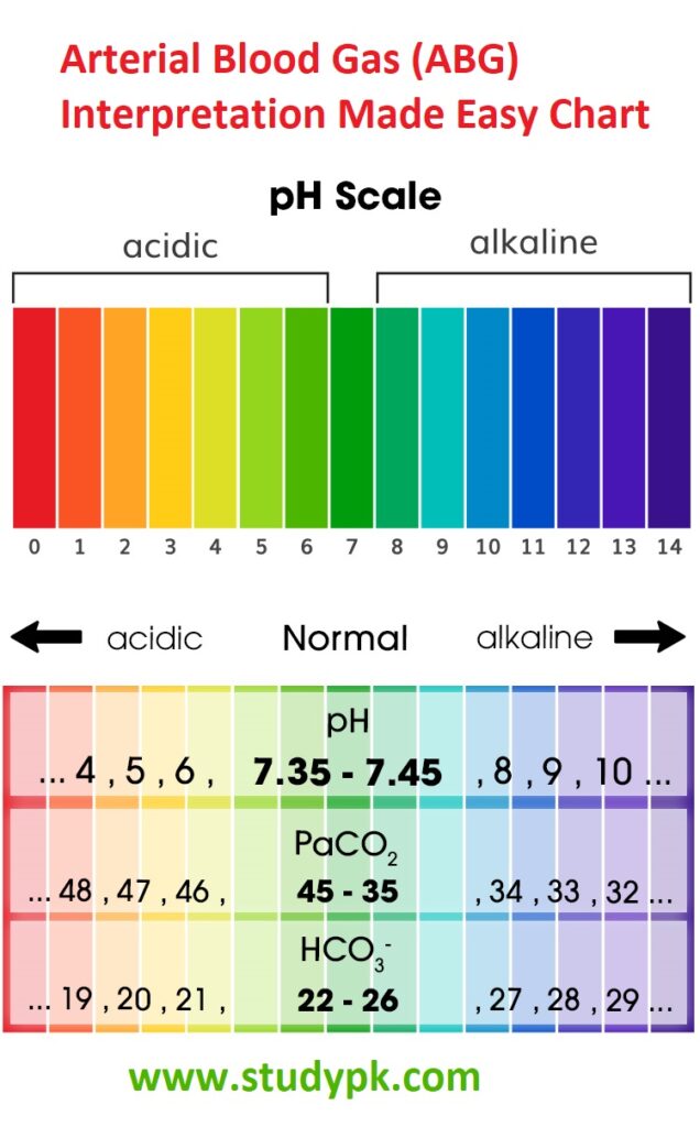 Arterial Blood Gas Interpretation Chart